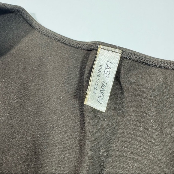 Last Tango Ruched Long Sleeve 3 Panel Top Chocolate Brown - Picture 5 of 7